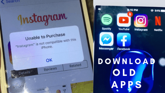 How to install older version Apps