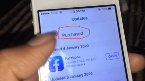 Purchased iOS apps