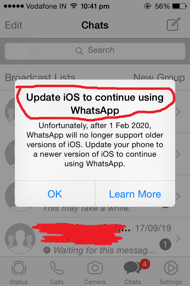 no whatsapp for ipad