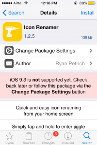 Icon Renamer Tweak