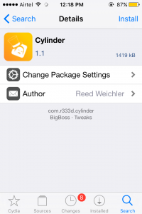 Cylinder Tweak