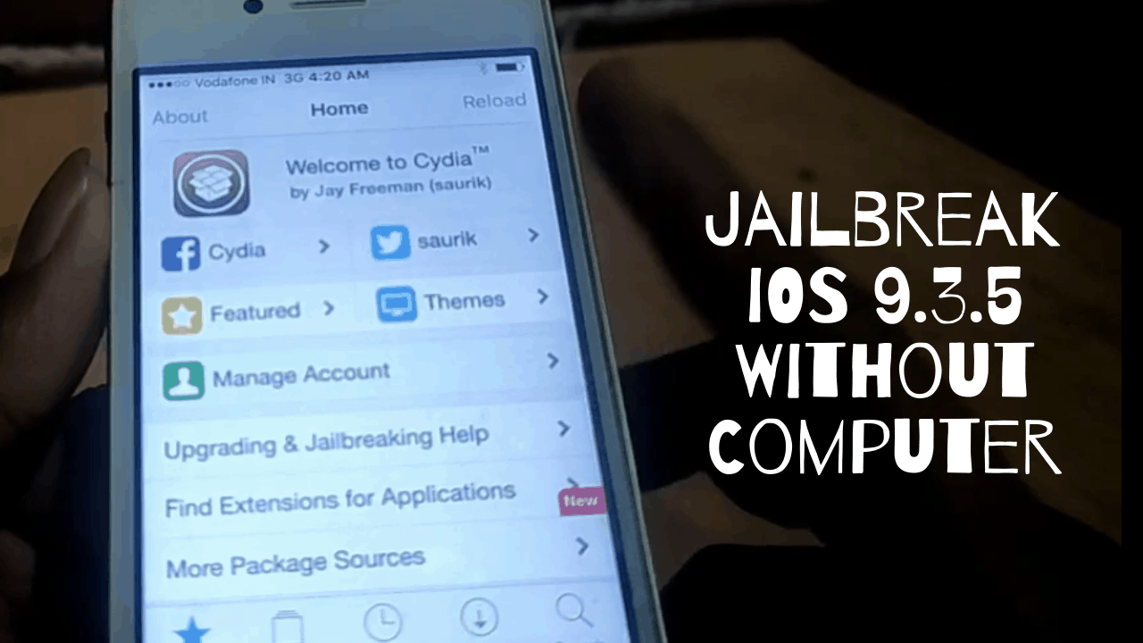 Jailbreak iPhone 4s iOS 9.3.5 Without Computer - Android2techPreview