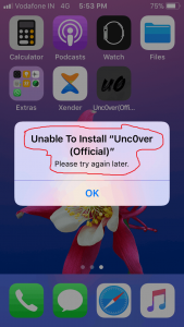 Uncover not Installing