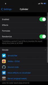 Cylinder Tweak