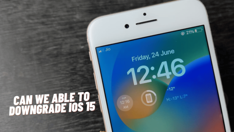 Can we able Downgrade iOS 16 to iOS 15